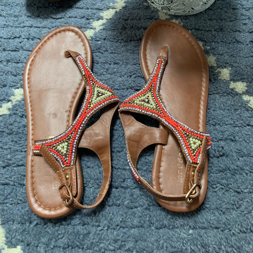 Madden Girl Beaded Sandals
